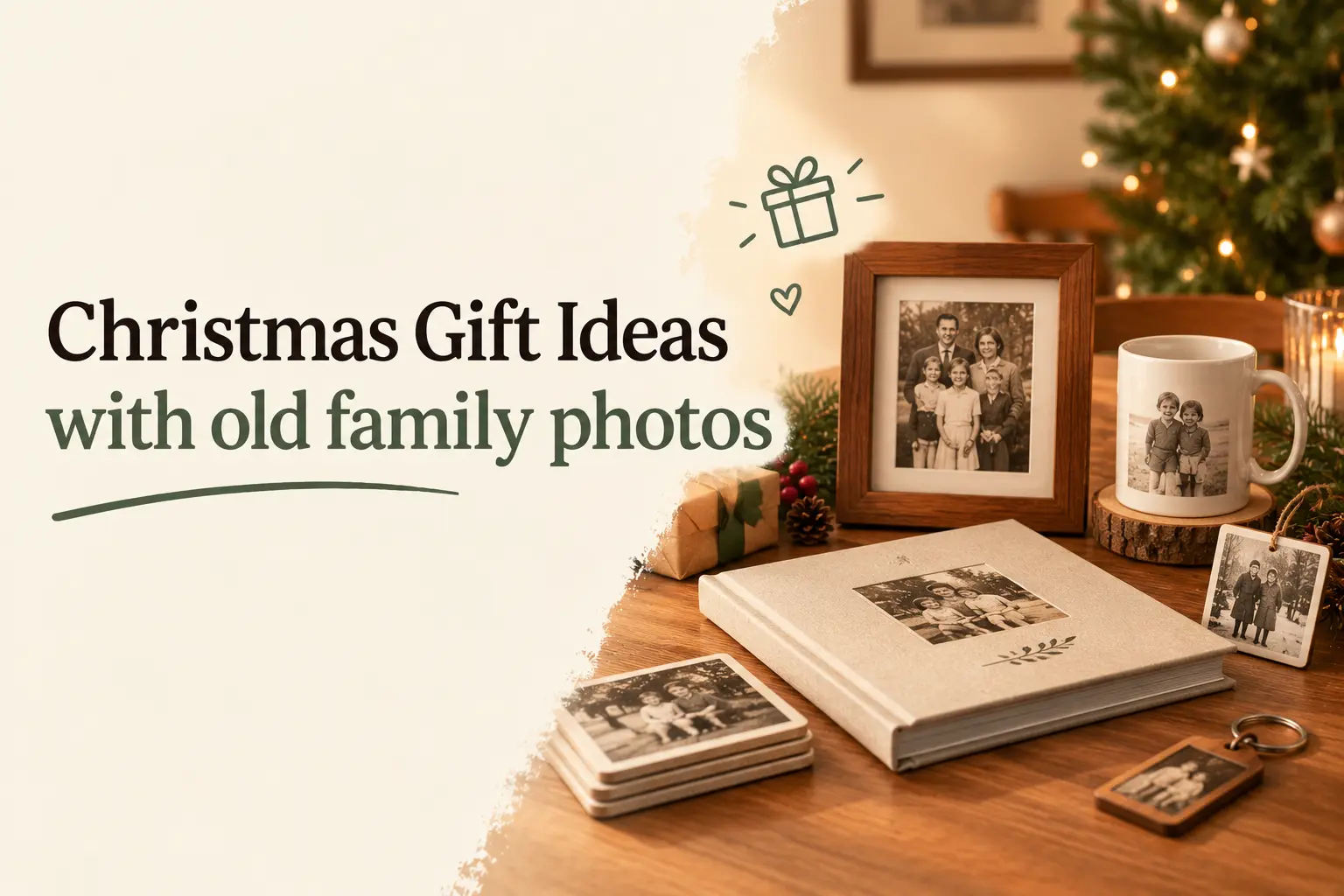 12 Meaningful Christmas Gifts You Can Make From Old Family Photos