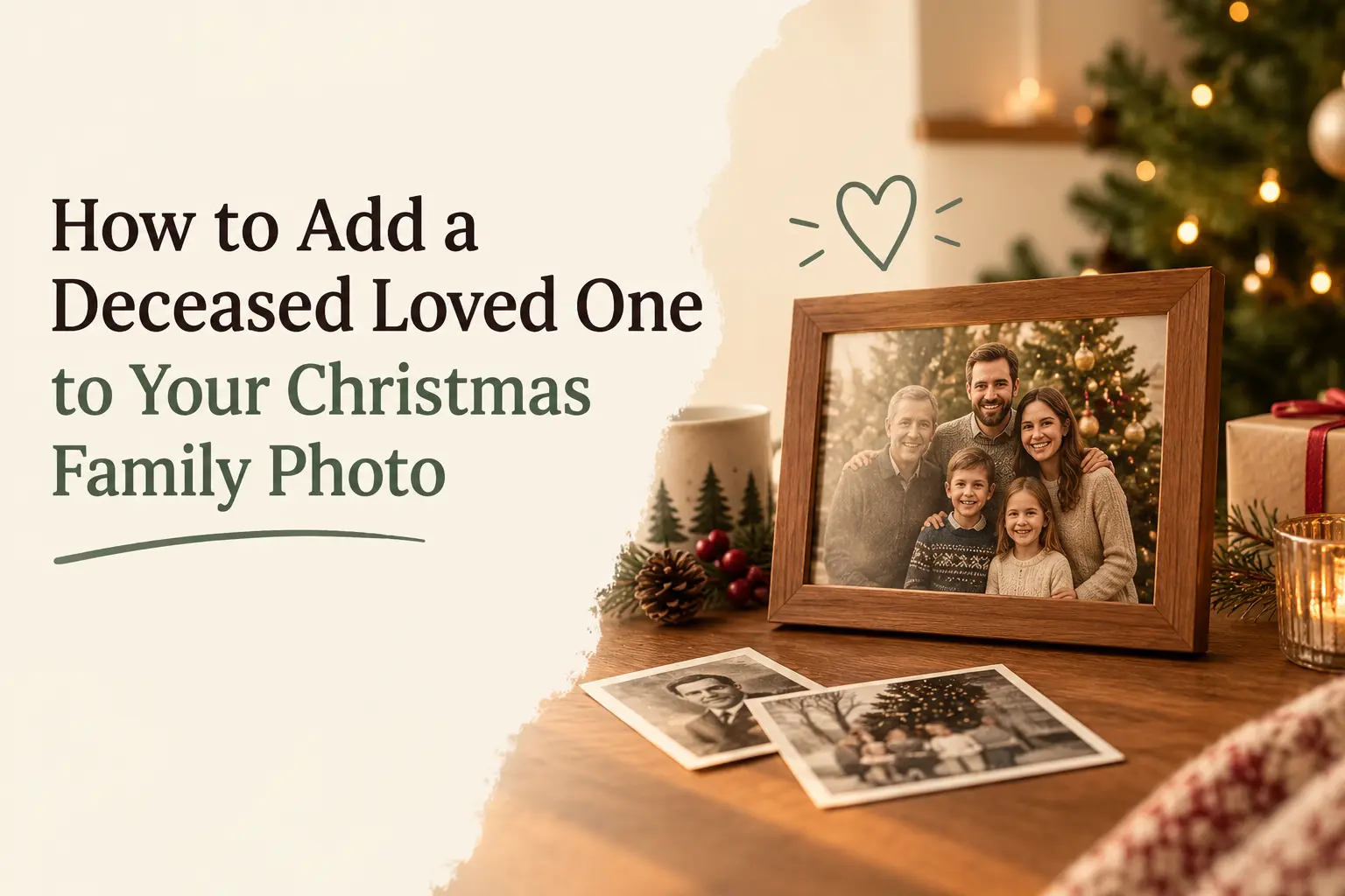 How to Add a Deceased Loved One to Your Christmas Family Photo